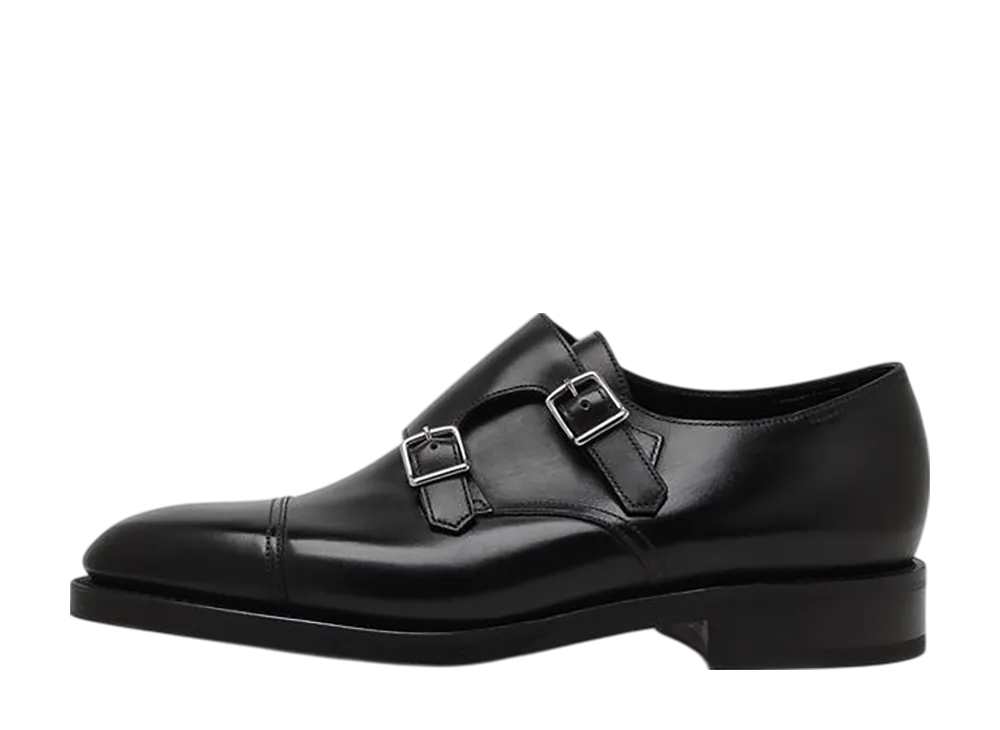 JOHN LOBB William Buckle Shoes "Black Calf"
