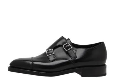 JOHN LOBB William Buckle Shoes "Black Calf"