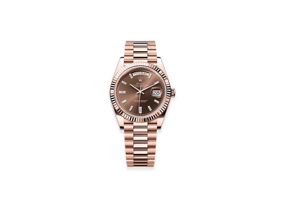 ROLEX Day-Date 40mm Everose Gold 228235 "Chocolate"