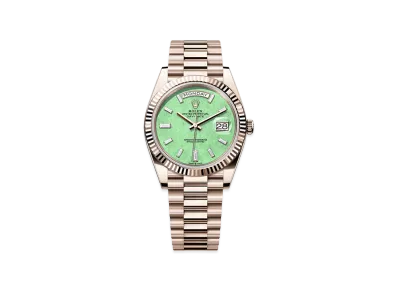 ROLEX Oyster Perpetual Day-Date 40 18ct Jubilee Gold "Light Green Aventurine"