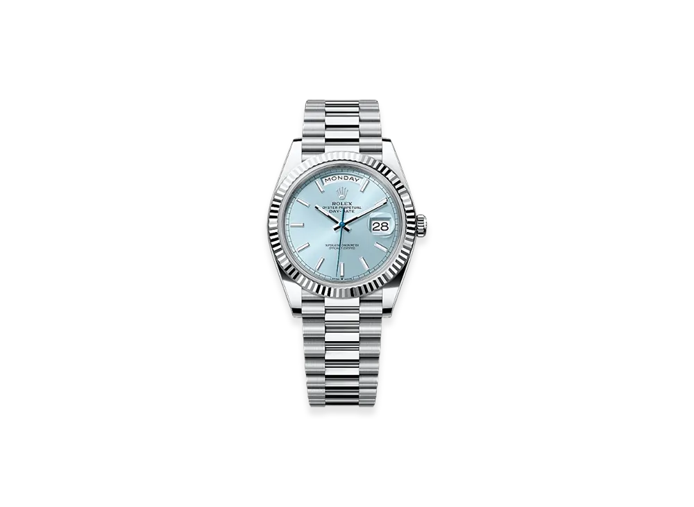 ROLEX Day-Date 40mm Platinum 228236 "Ice Blue"