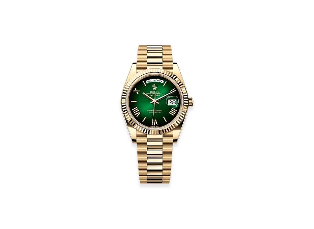 ROLEX Day-Date 40 Yellow Gold "Green"