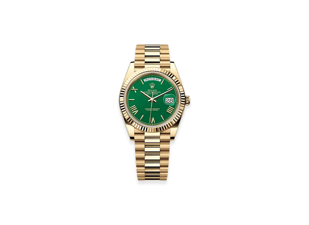 ROLEX Day-Date 40 Yellow Gold "Green"