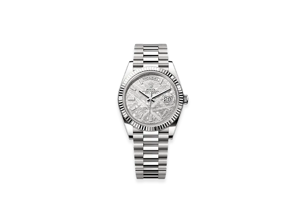 ROLEX Day-Date 40mm White Gold 228239 "Meteorite"