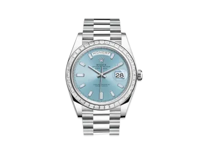 ROLEX Daydate 40 Oyster 40mm "Ice Blue/Platinum"