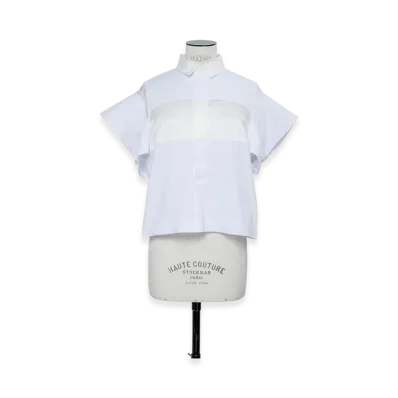 sacai Cotton Jersey Pullover "White"