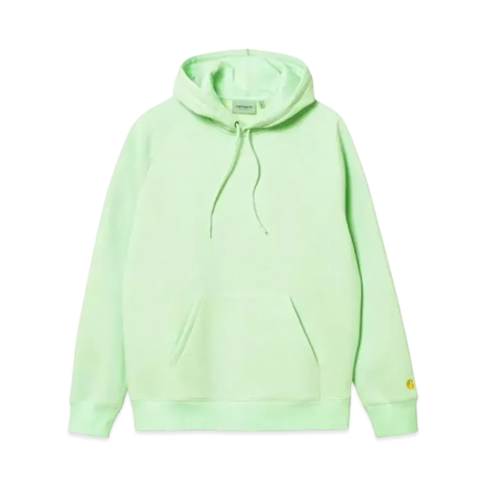 Carhartt WIP Hooded Chase Sweatshirt Pullover Parka "Pale Spearmint/Gold Light Green"