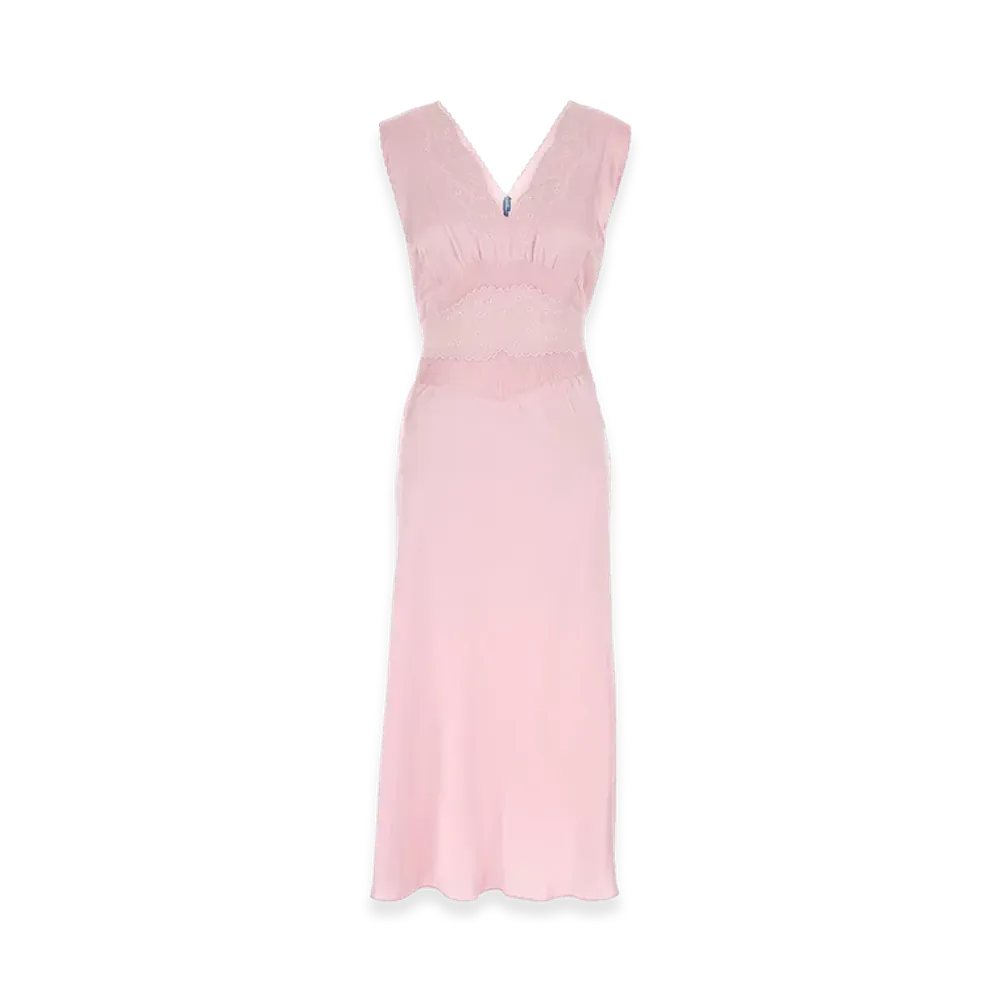PRADA Women's Satin Dress "Pink"