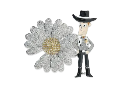 PEACEMINUSONE x Toy Story x Casetify THE FIRST FAN Daisy Jewel Pin "Silver" / G-DRAGON