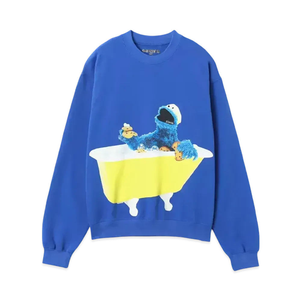 atmos pink Meets Sesame Street Character Sweatshirt "Blue"