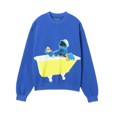 atmos pink Meets Sesame Street Character Sweatshirt "Blue"