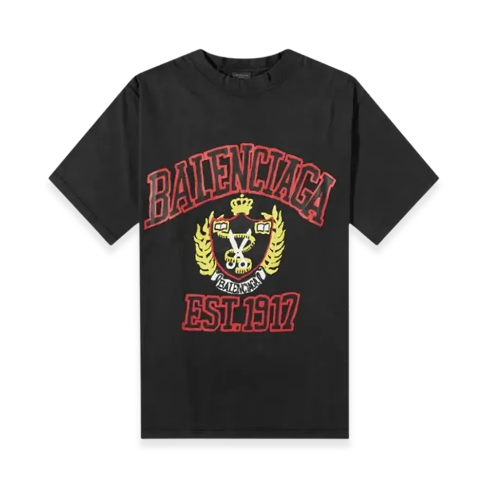 BALENCIAGA DIY College Medium Fit T-Shirt "Faded Black"
