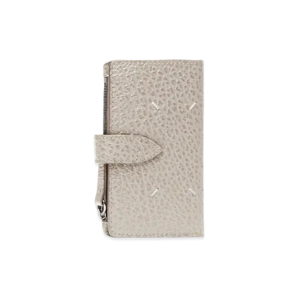 Maison Margiela Four Stitches Zip Wallet "Light Grey"