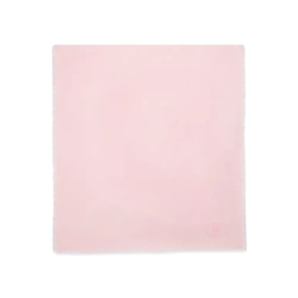 Burberry Wide Check Wool Silk Scarf "Sugar"