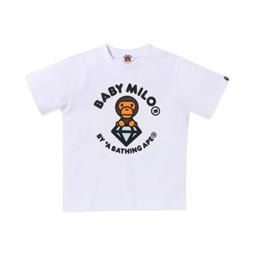 A BATHING APE Milo Diamond Tee "White"