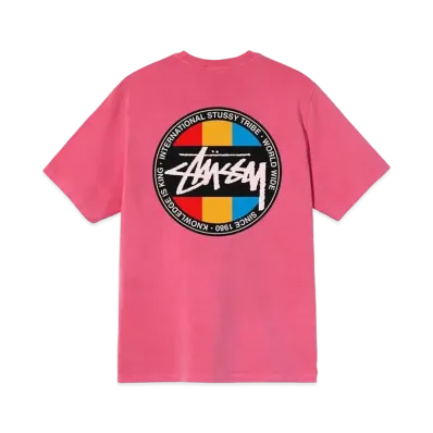 Stussy CLASSIC DOT DYED TEE "Pink"