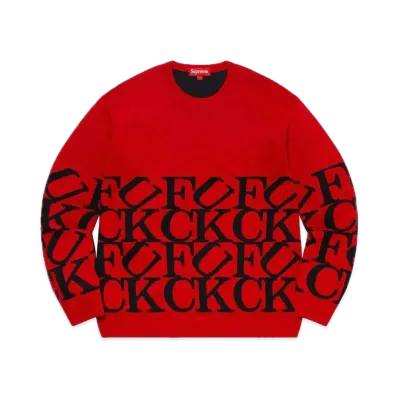 Supreme Fuck Sweater "Red"