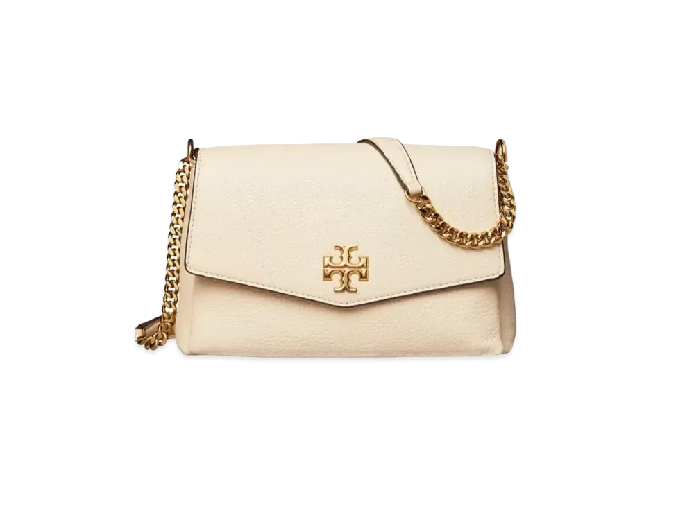 Tory Burch Kira Pebbled Small Convertible Shoulder Bag "Cream"