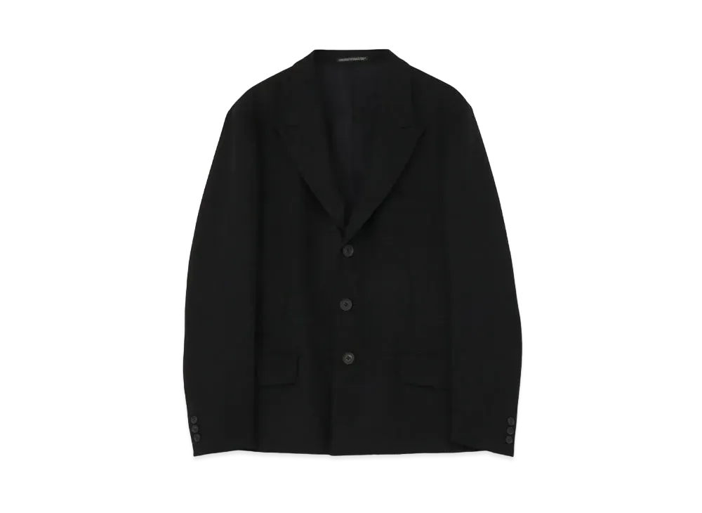 Yohji Yamamoto Pour Homme ARMY GABARDINE SHORT JACKET "Black"