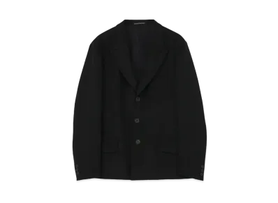 Yohji Yamamoto Pour Homme ARMY GABARDINE SHORT JACKET "Black"
