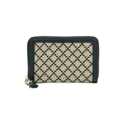 GUCCI Round Fastener Bamboo Tassel Diamante "Black"