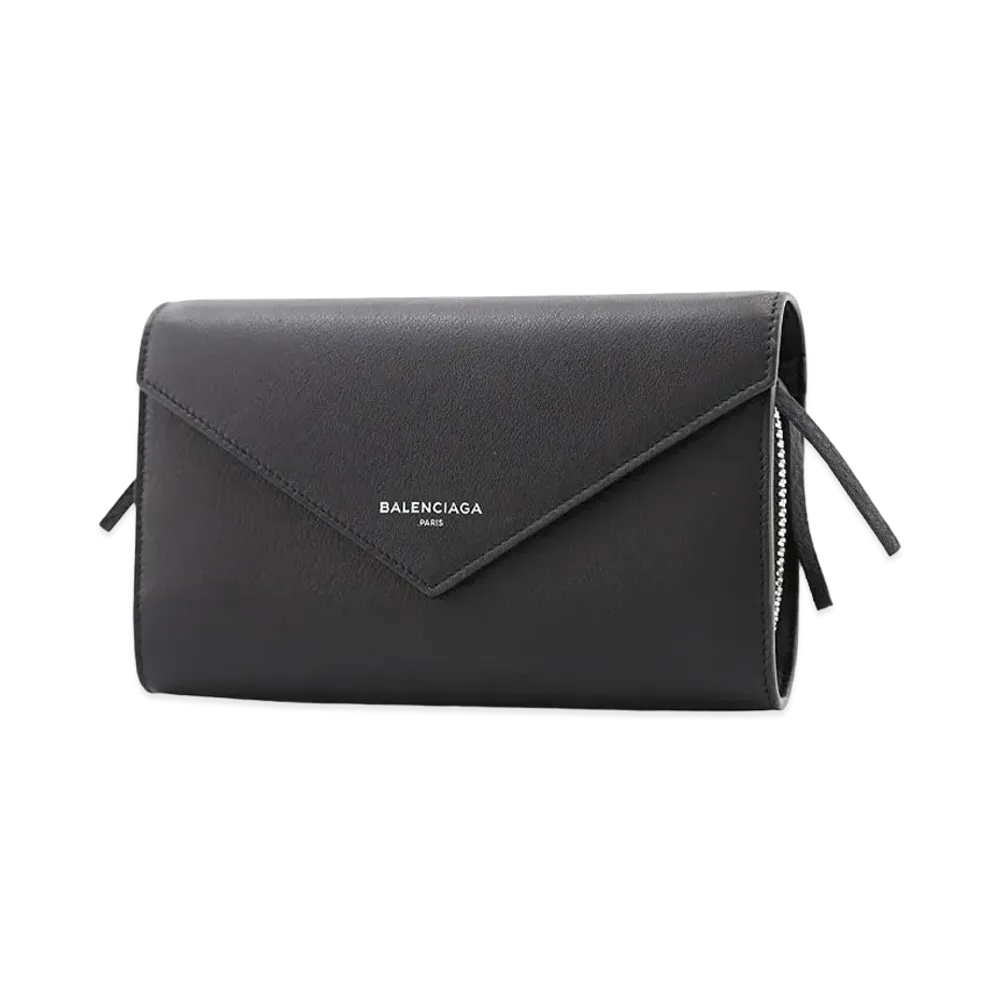 BALENCIAGA Paper Money Zip Around Wallet "Black"