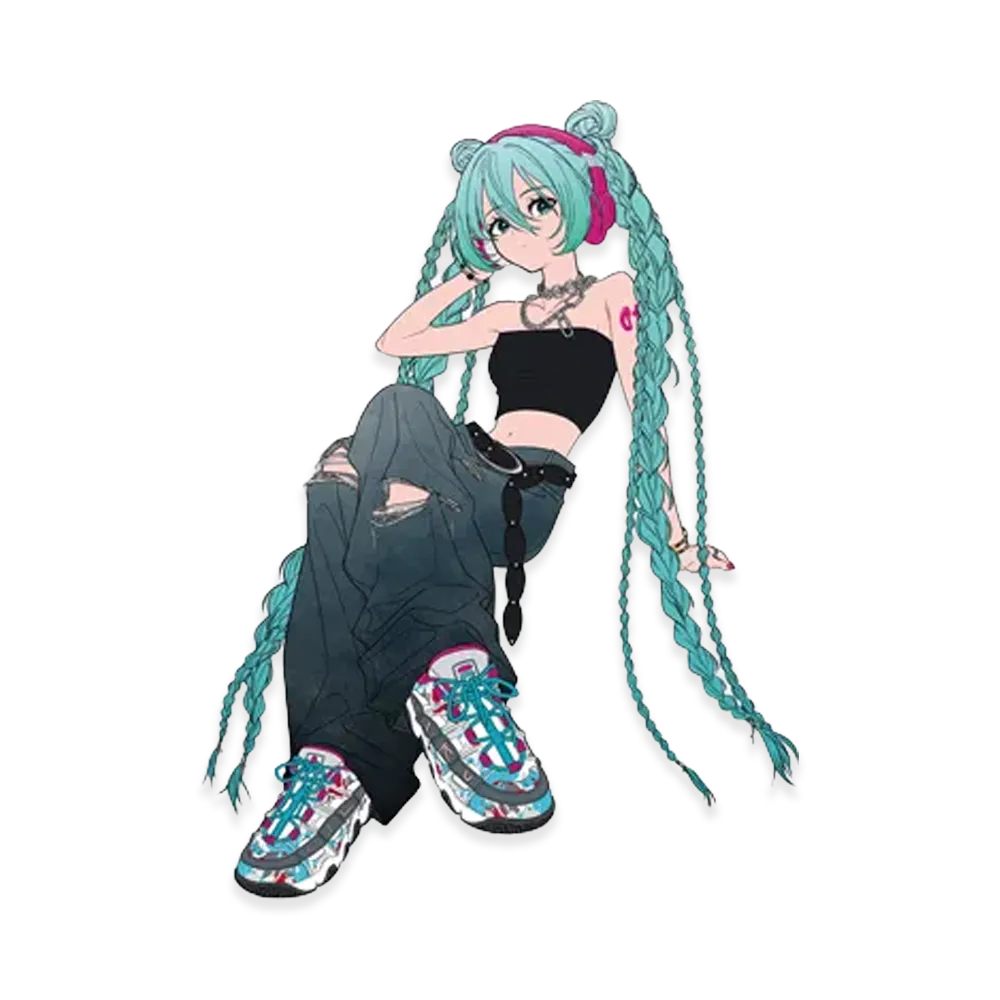 初音ミク x FILA \ Hatsune Miku SNKRDUNK Eclusive Acrylic Stand "BARRICADE XT97" "MULTI"