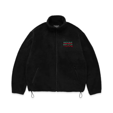 DENIM TEARS Spacebrat Vixen Pile Fleece Zip-Up "Black"