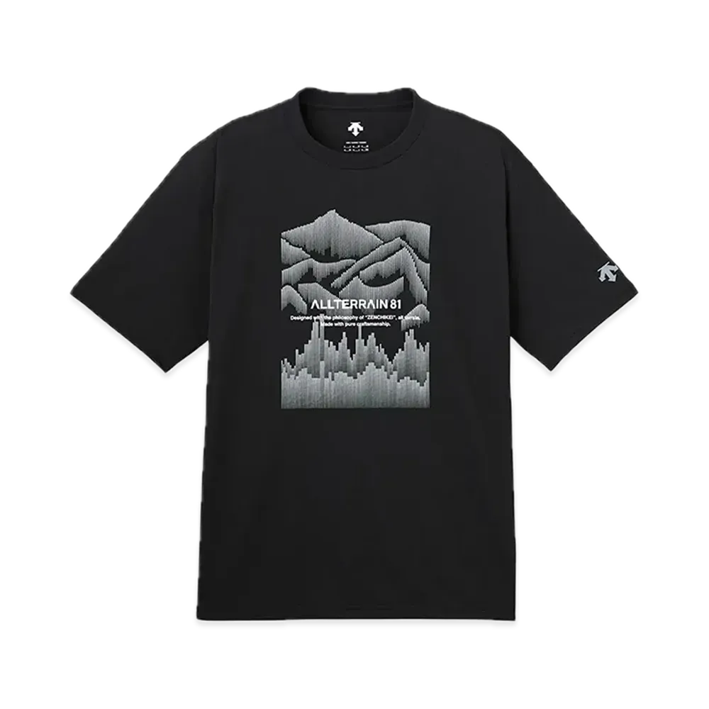 DESCENTE ALLTERRAIN Graphic Half Sleeve T-Shirt "Black"