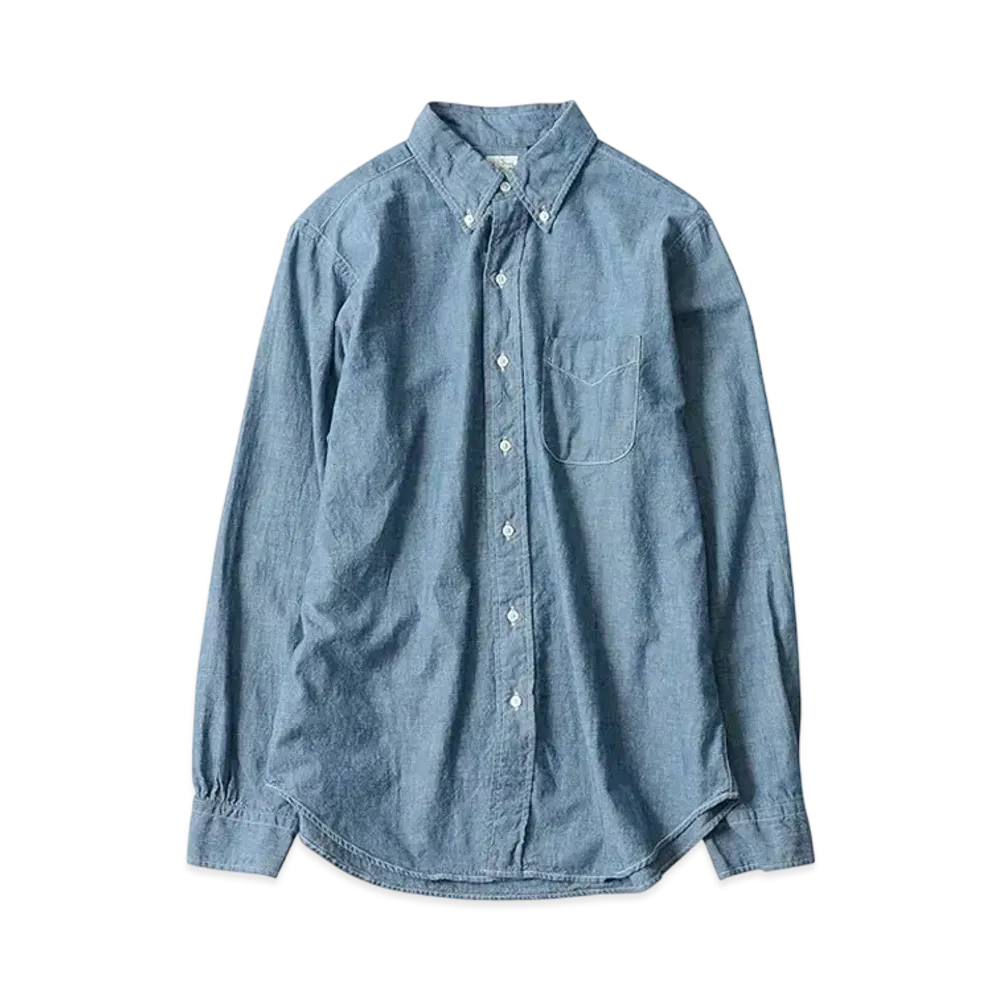 orSlow Button Down Shirt "Chambray"