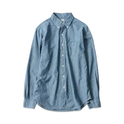 orSlow Button Down Shirt "Chambray"
