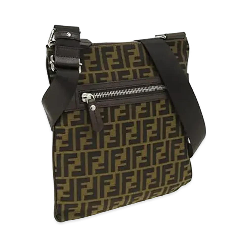 FENDI ZUCCA Shoulder Bag "Brown"