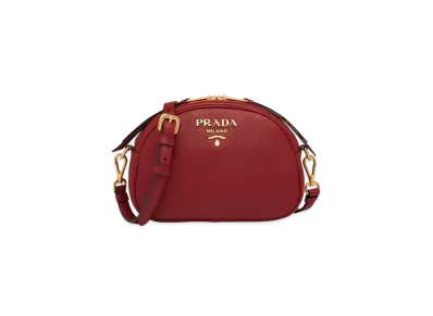 PRADA Leather Shoulder Bag "Red"