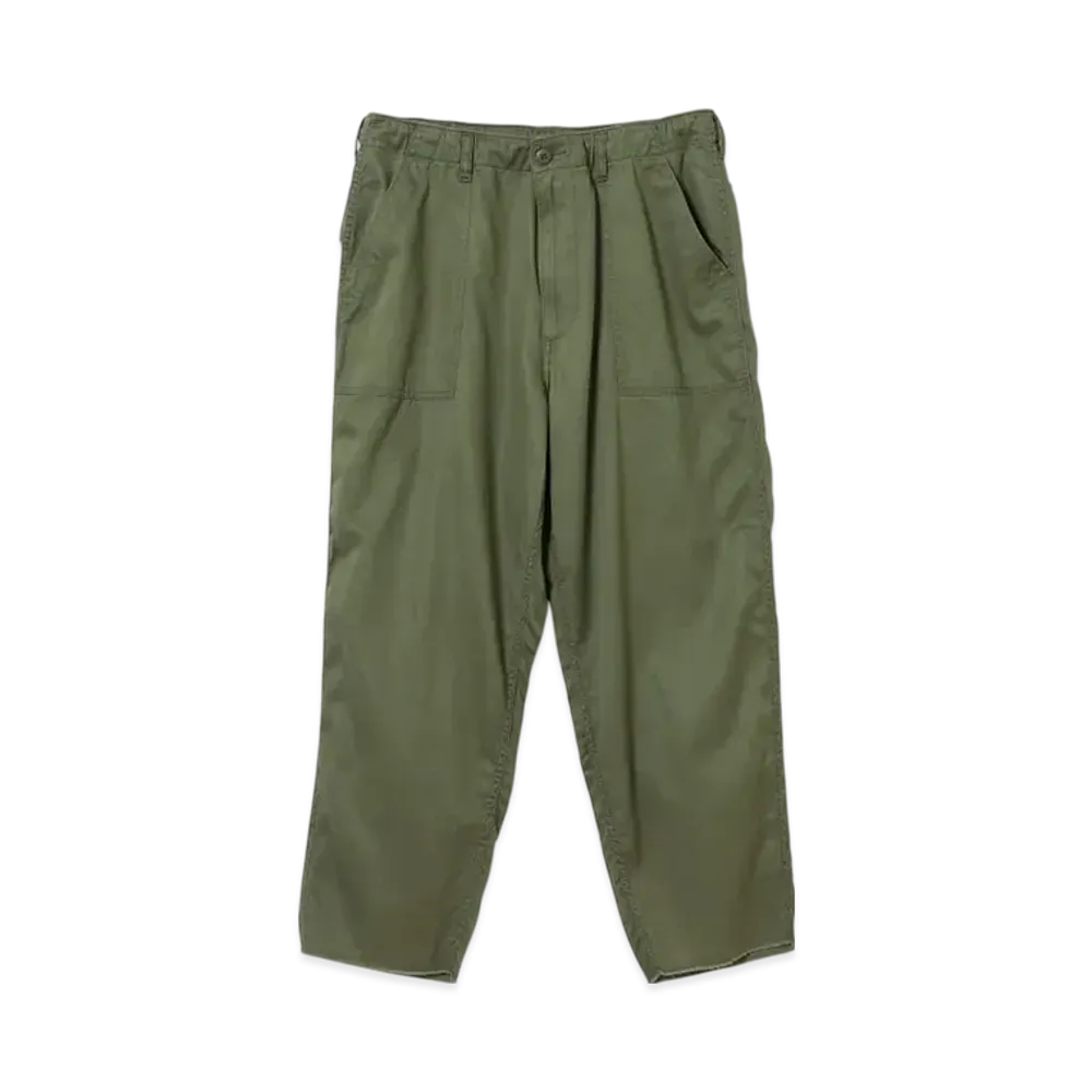BEAMS Cut-Off Baker Ankle Pants "Olive"