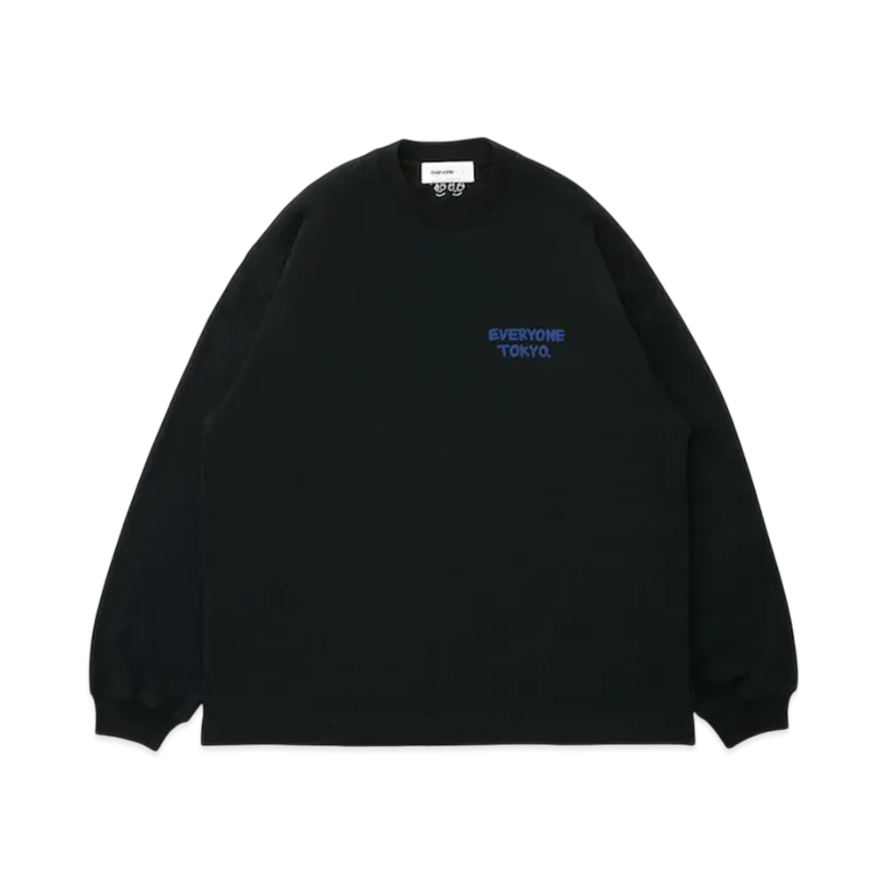 everyone J.30000 Logo Long Sleeve Tee "Black"