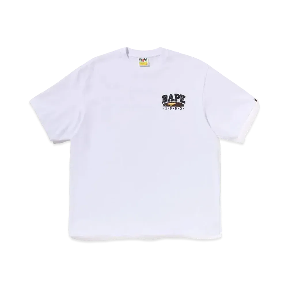 A BATHING APE Hand Draw Bape Relaxed Fit Tee "White"