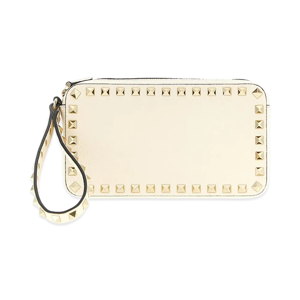 Valentino Garavani Women's 'rockstud' Clutch Bag "White"