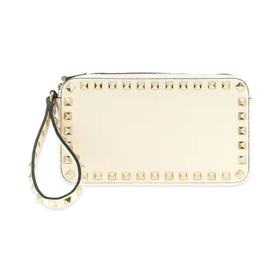 Valentino Garavani Women's 'rockstud' Clutch Bag "White"