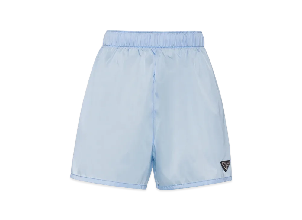 PRADA Women's Re-Nylon Shorts "Celeste"