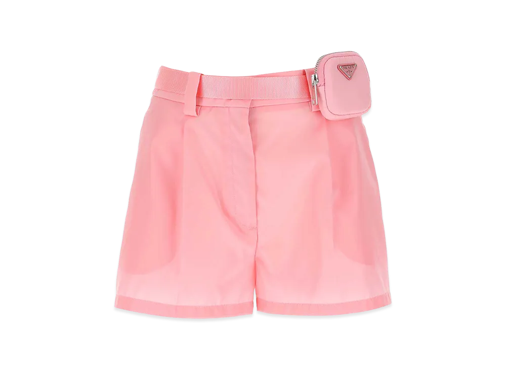 PRADA Women's Nylon Shorts "Pink"