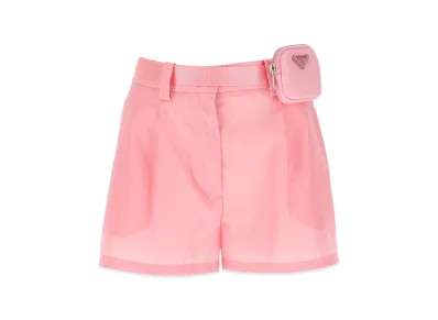 PRADA Women's Nylon Shorts "Pink"