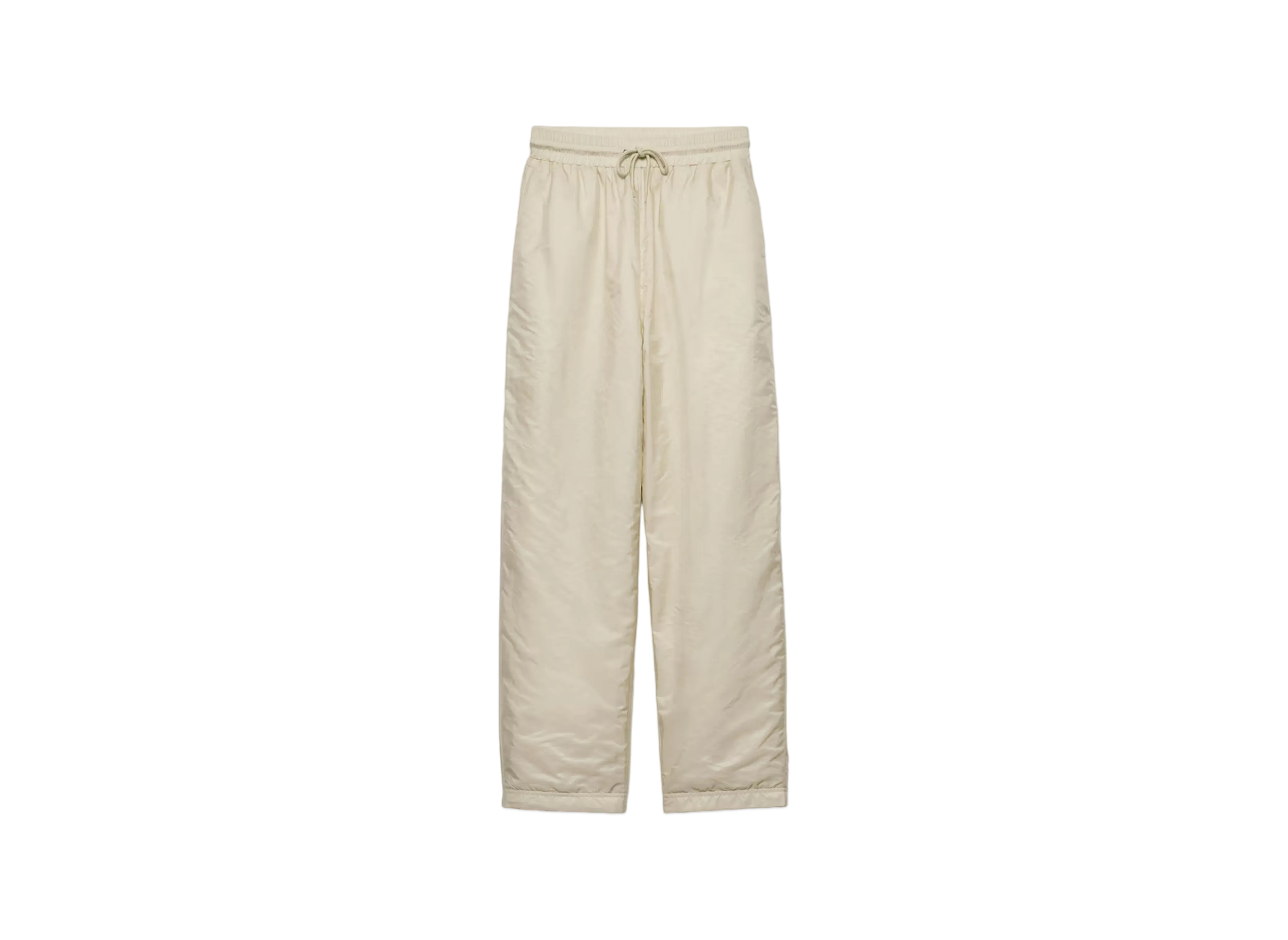 PRADA Women's Lightweight Re-Nylon Pants "Cream White"
