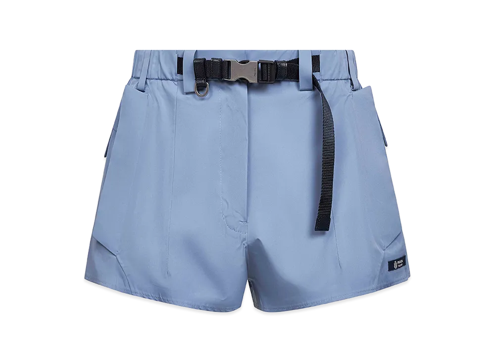 PRADA Women's Technical Canvas Shorts "Lightblue"