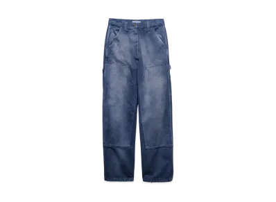 PRADA Women's Canvas Cargo Pants "Navy"