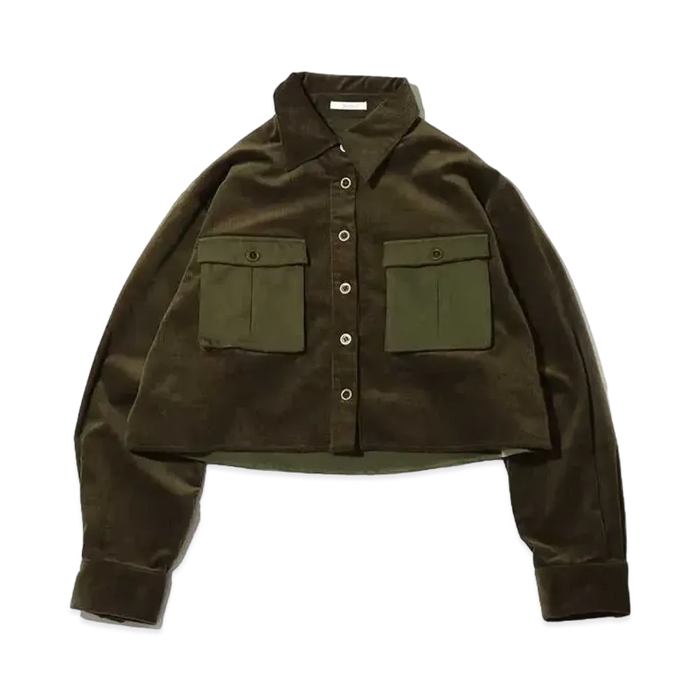 atmos pink Corduroy Cargo Shirt "Khaki"