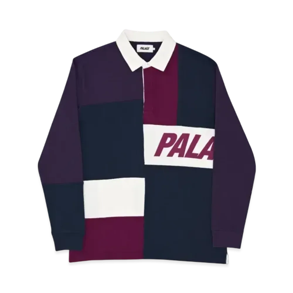 PALACE Patchwork Rugby "Navy Purple"