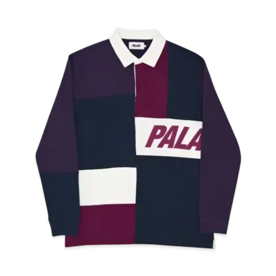PALACE Patchwork Rugby "Navy Purple"