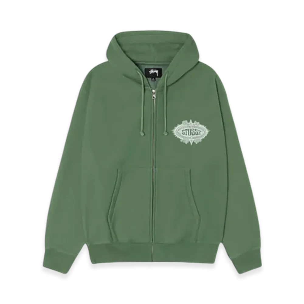 Stussy Mantra Zip Hoodie "Green"