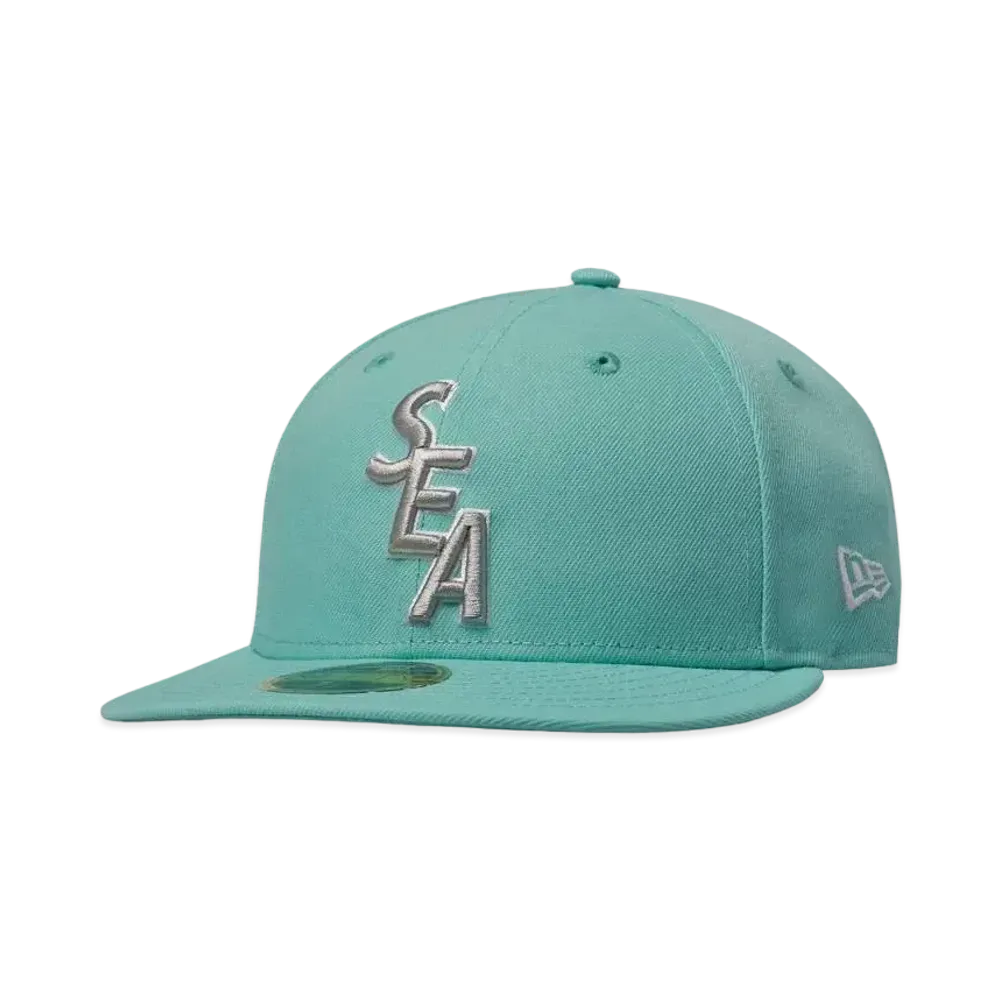 WIND AND SEA X IT'S A LIVING X NEW ERA (S_E_A) LOW PROFILE 59 FIFTY CAP "Mint"