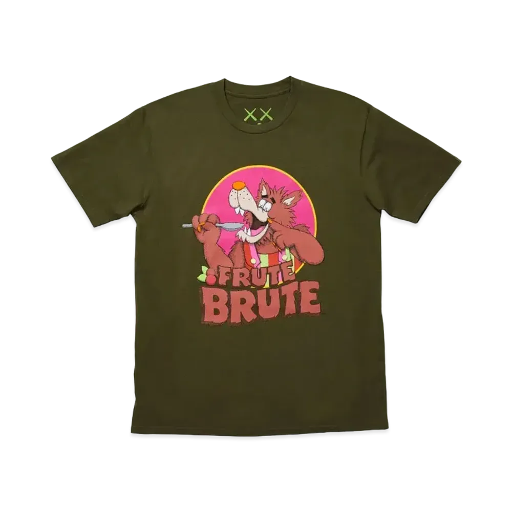 KAWS x Monsters Frute Brute Tee "Olive"